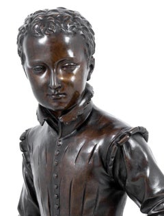 Francois Bosio "Henry IV" Patinated Bronze
