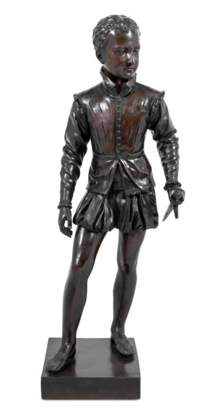 Francois-Joseph Bosio Figurative Sculpture - Francois Bosio "Henry IV" Patinated Bronze