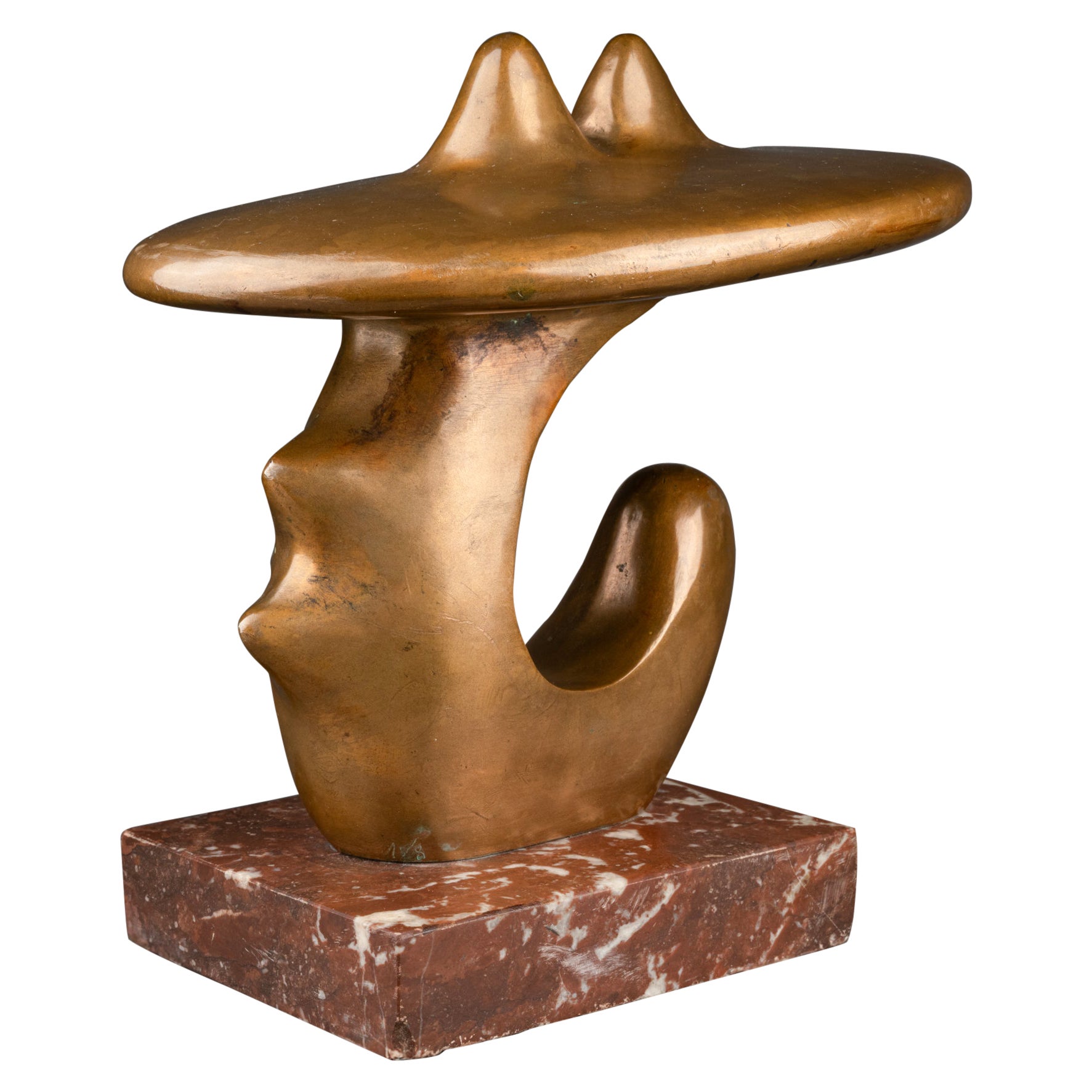 Francois Kovacs : "Abstraction", original bronze sculpture x/8, 1981 For Sale