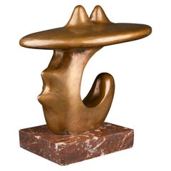 Francois Kovacs : "Abstraction", original bronze sculpture x/8, 1981