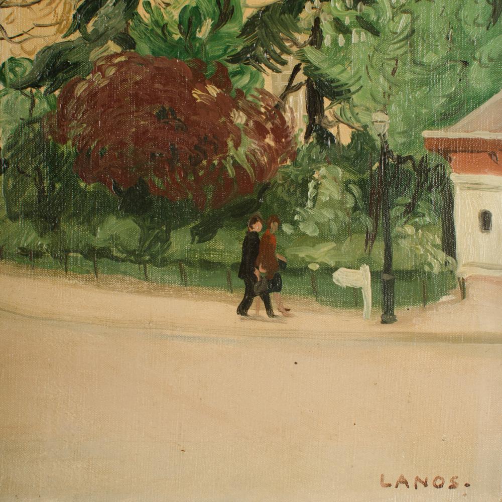 Canvas Francois Lanos (French , Early 20th Century) 
