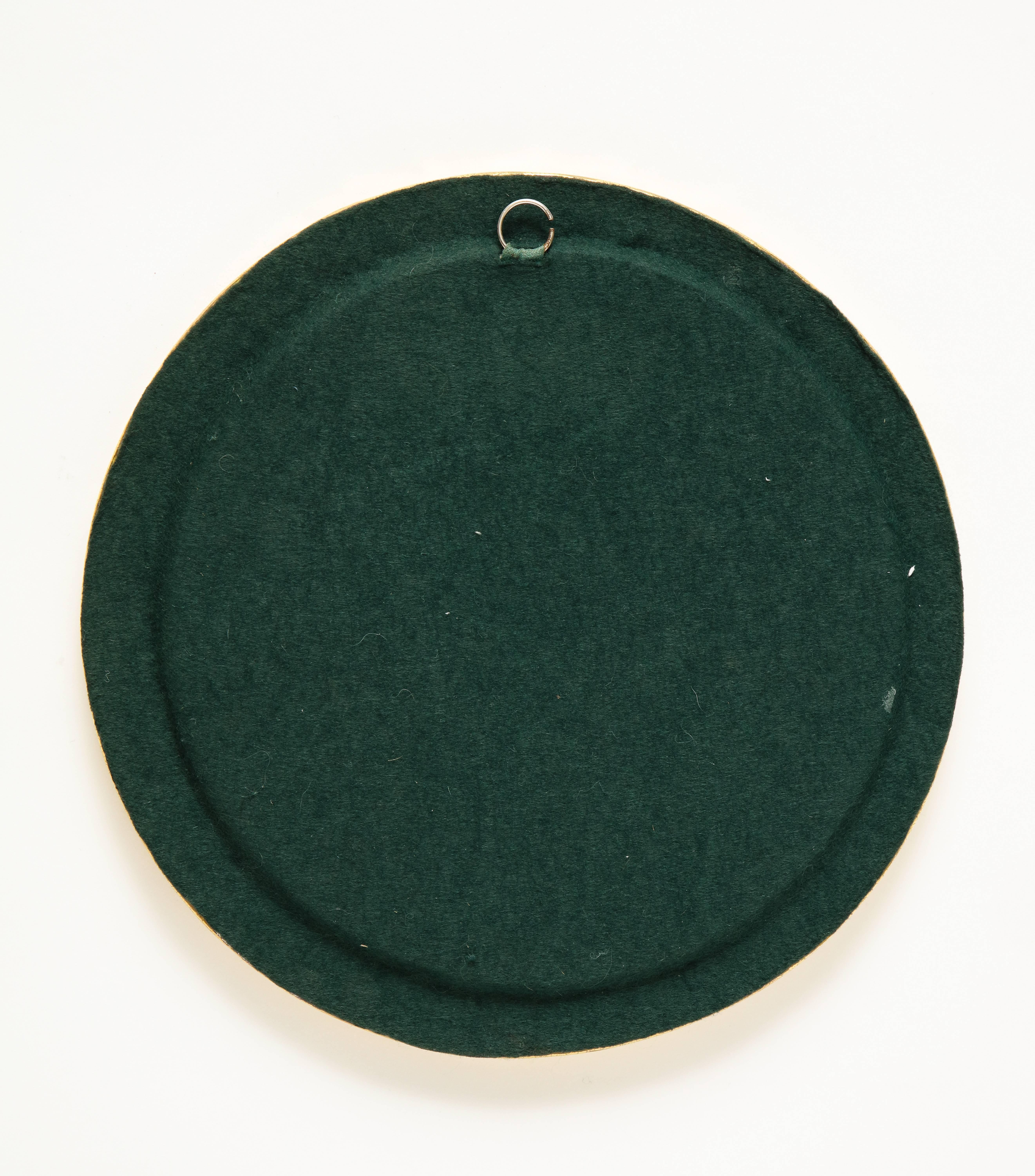 Mith Espelt Keramik-Gold-Emaille-Spiegel und Schachtel, Frankreich, 1960er Jahre im Zustand „Gut“ im Angebot in New York, NY
