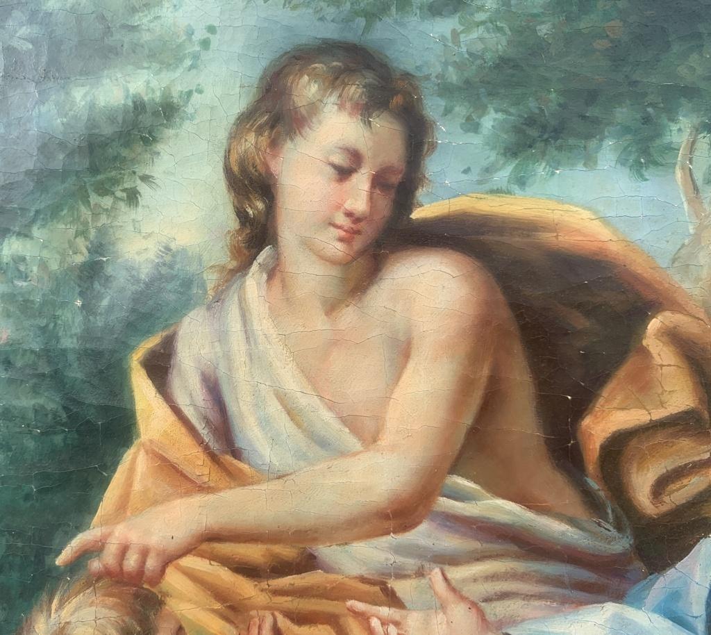 François Lemoyne follower - 19th century figure painting - Mythological scene For Sale 4
