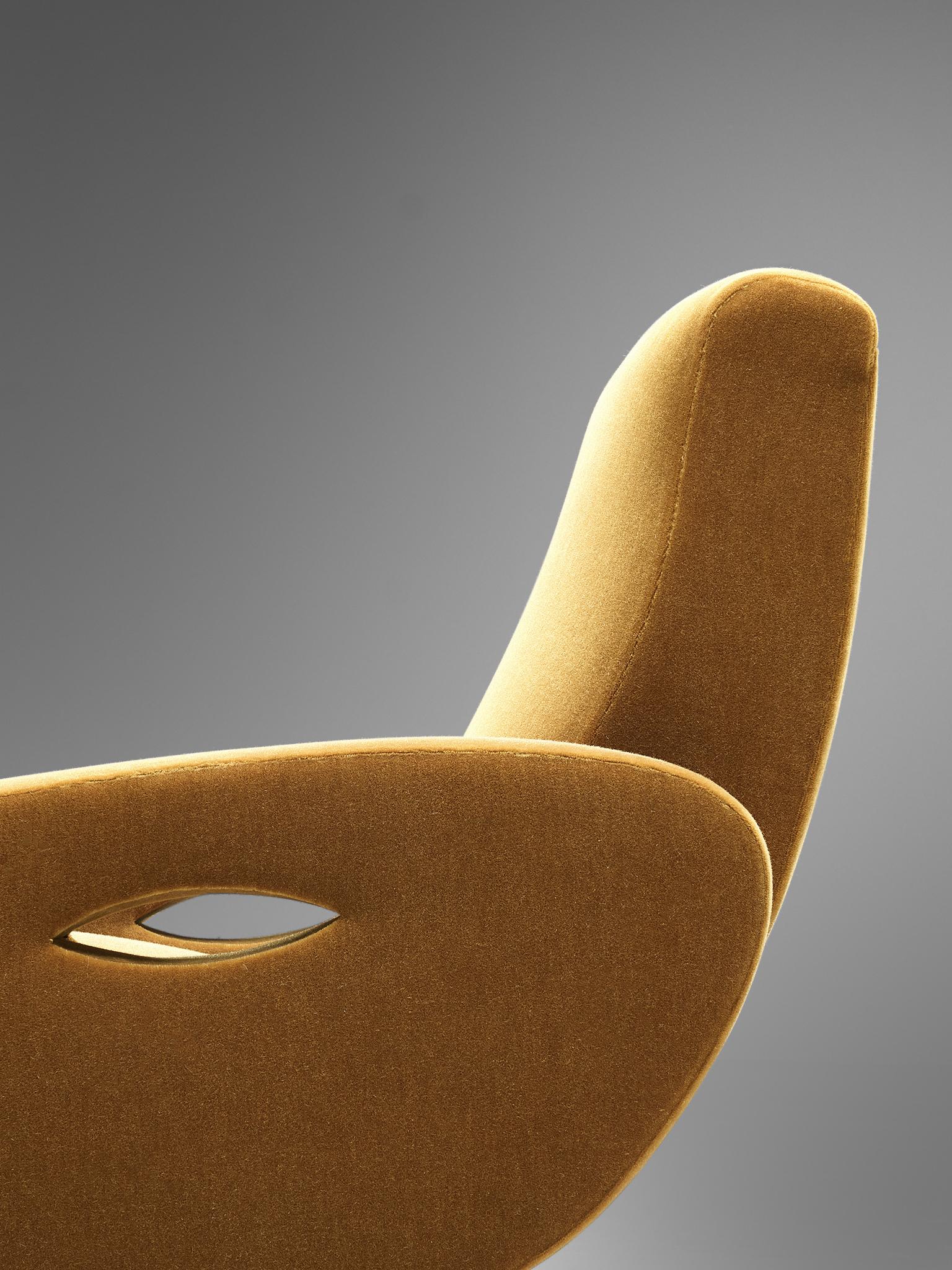 Mid-20th Century Francois Letourneur Reupholstered Lounge Chair