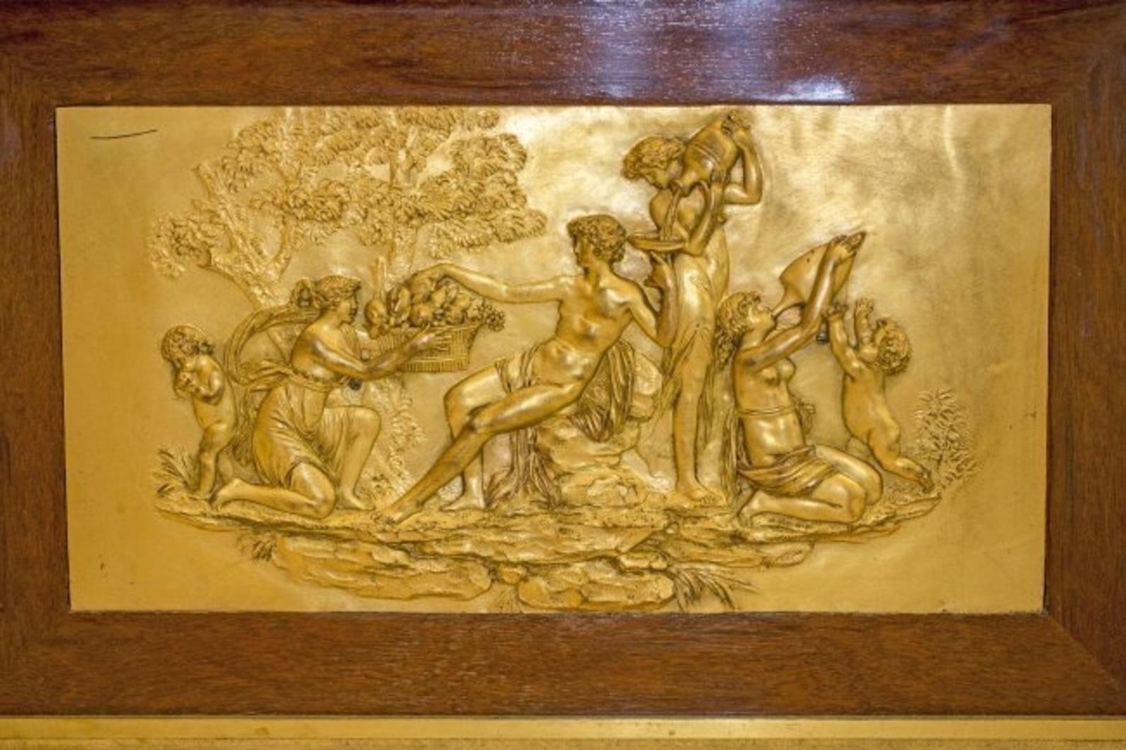 Vergoldete Bronzemontiertes Veilchenholz und satiniertes Regulateur De Parquet von Francois Linke (Frühes 20. Jahrhundert) im Angebot