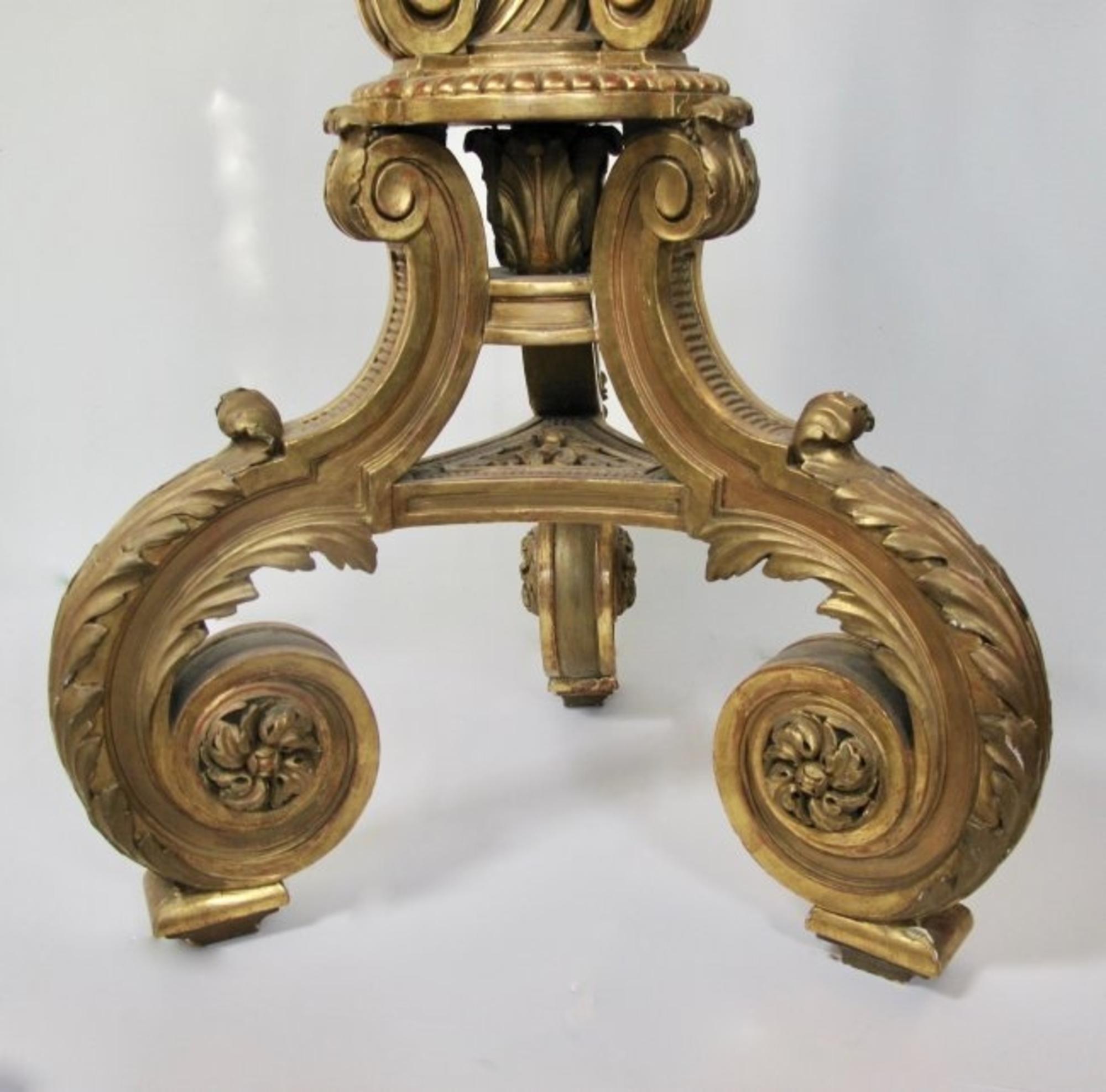 Francois Linke Giltwood Torchère In Good Condition For Sale In West Palm Beach, FL
