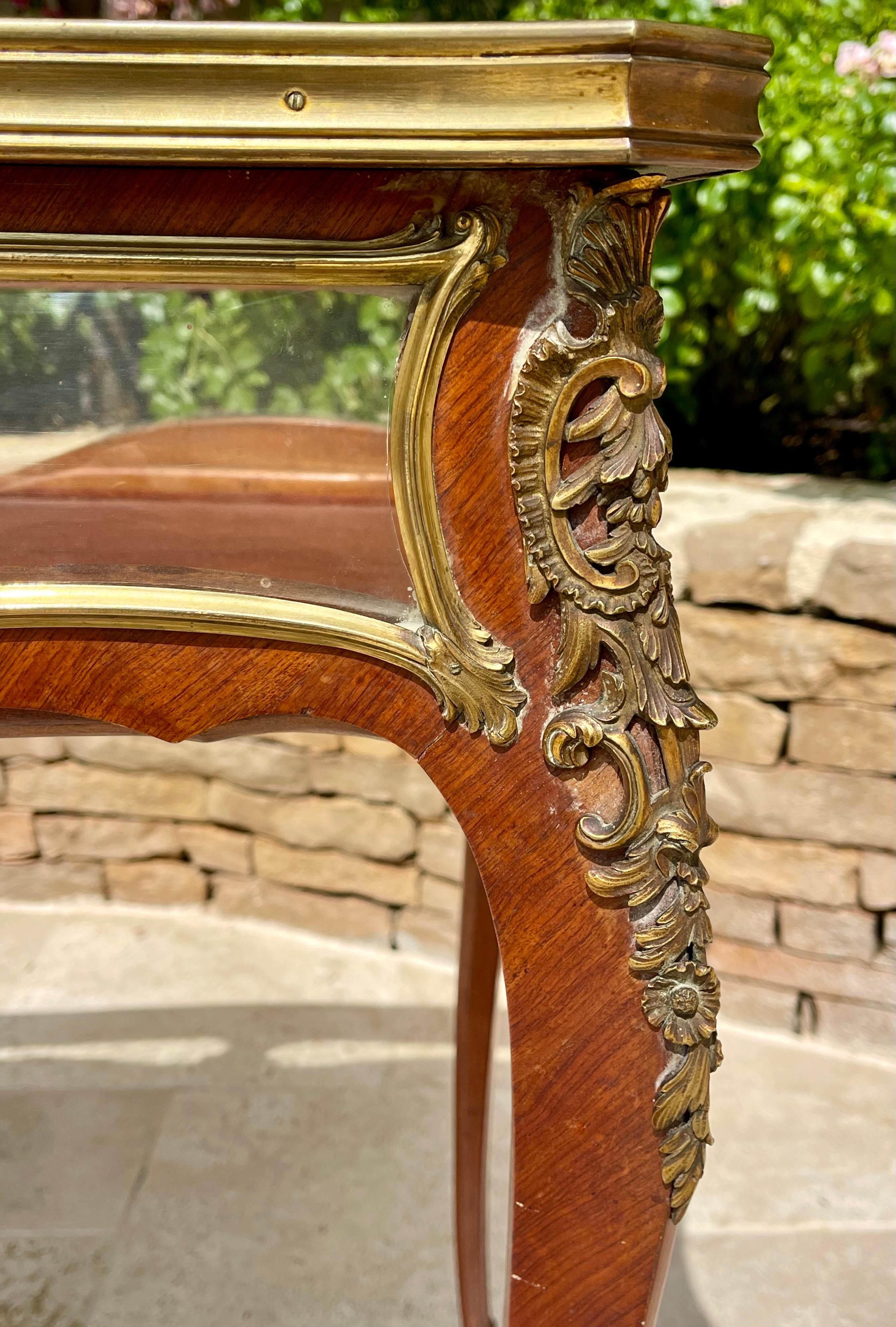 François Linke - Louis XV Style Vitrine Table In Good Condition In Beaune, FR
