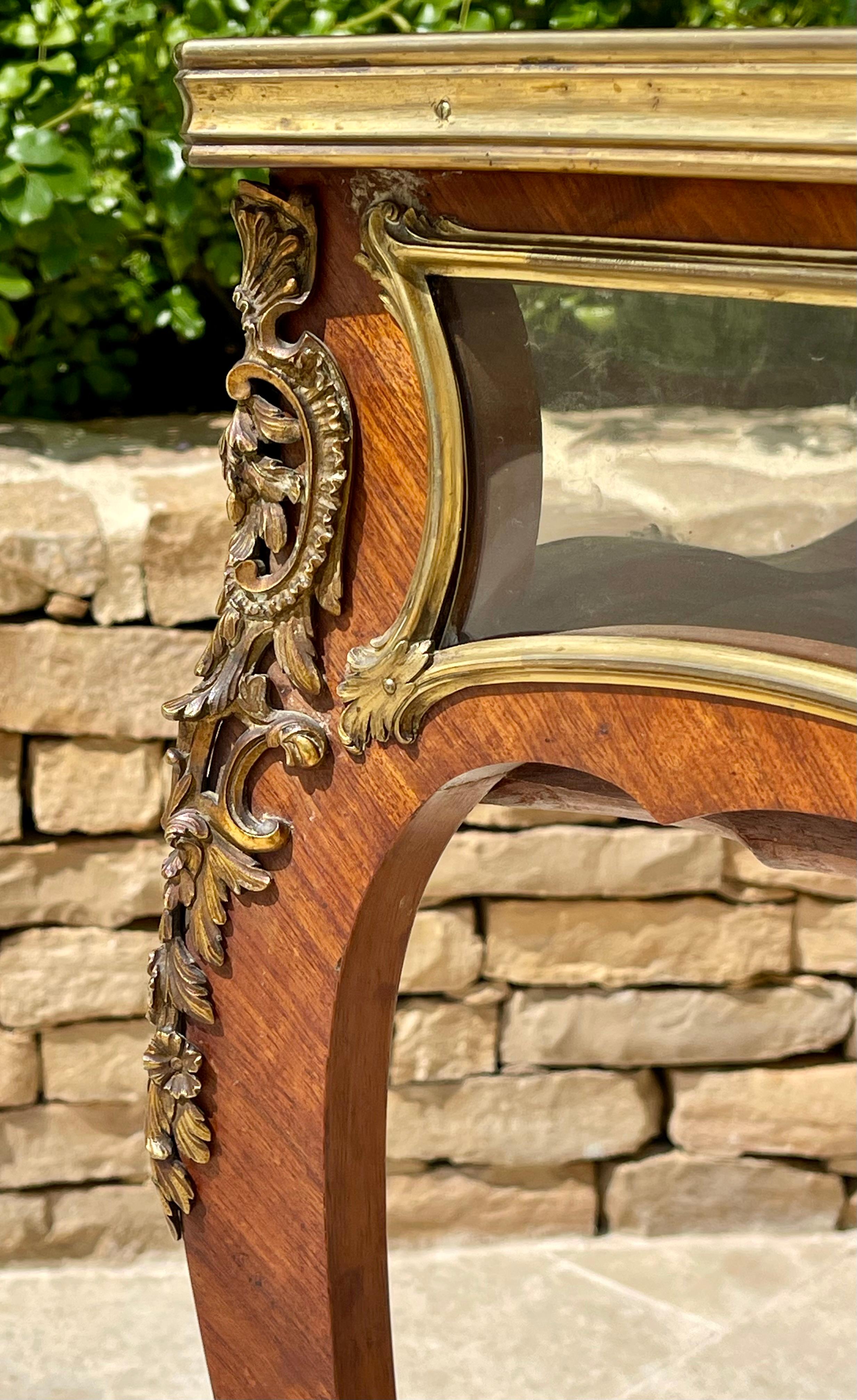 Bronze François Linke - Louis XV Style Vitrine Table