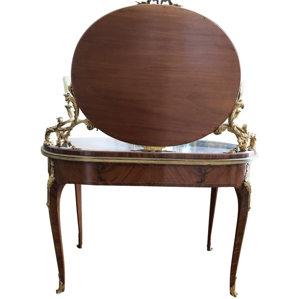 French Provincial François Linke Mounted Table De Toilette, Late 19th Century For Sale