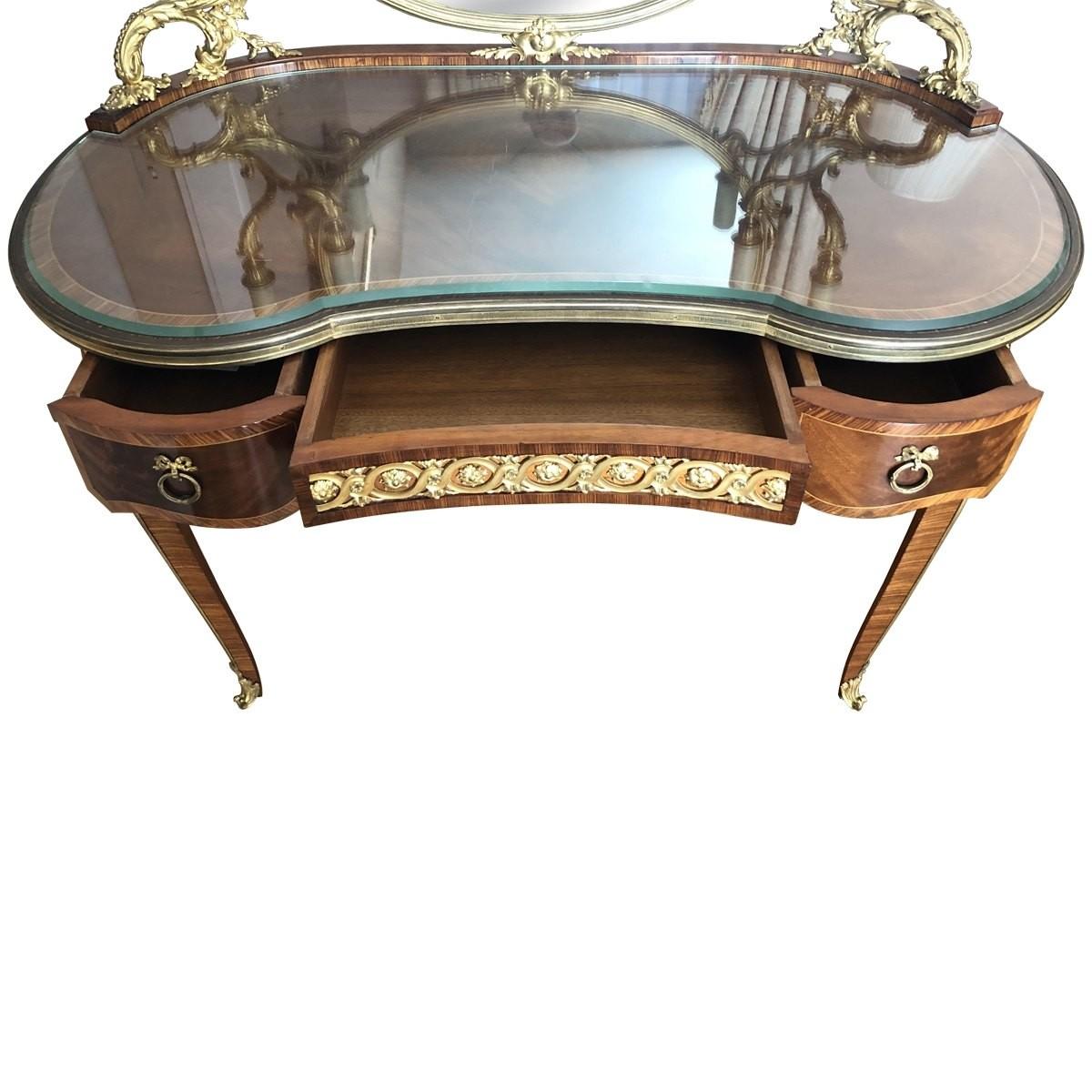 French François Linke Mounted Table De Toilette, Late 19th Century For Sale