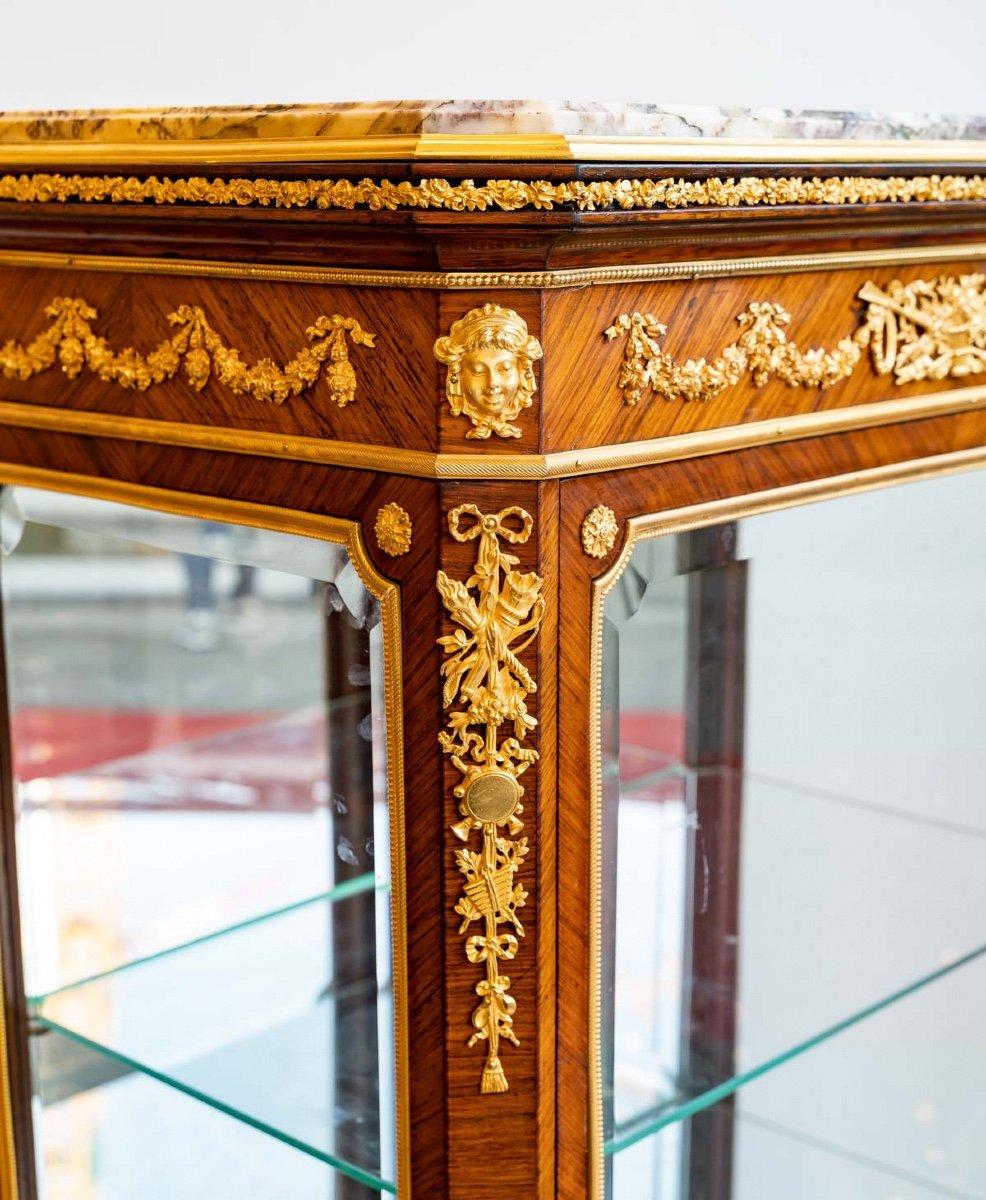 Louis XV François Linke Transitional Style Display Case End of 19th Century