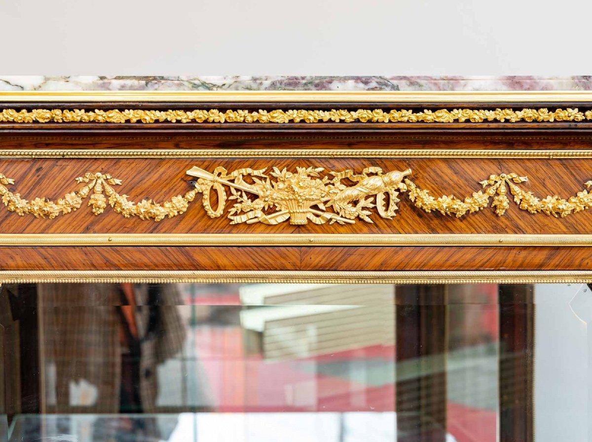 Gilt François Linke Transitional Style Display Case End of 19th Century