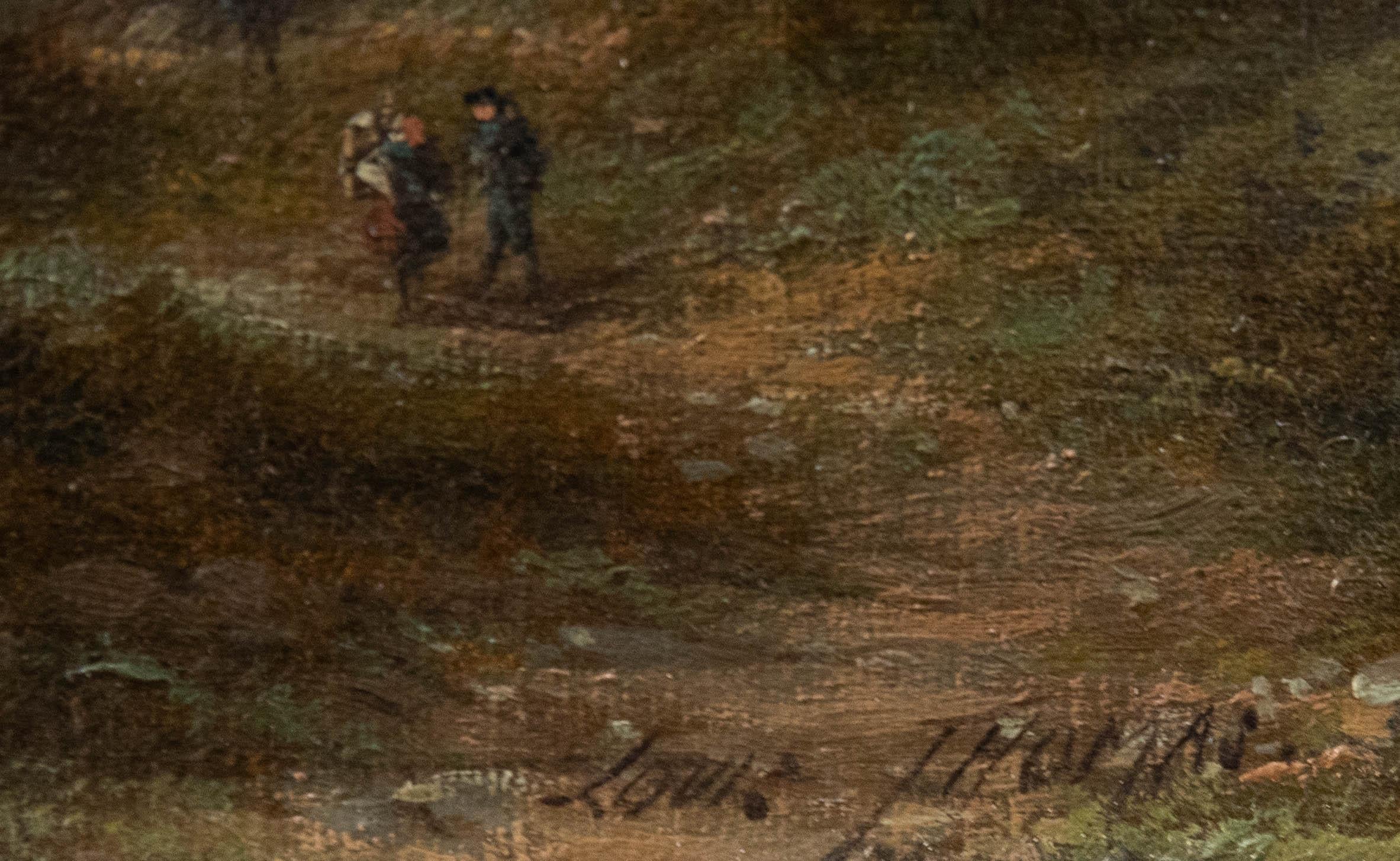 Louis Thomas - Framed 19th Century Oil, The Cascade of Dard 2