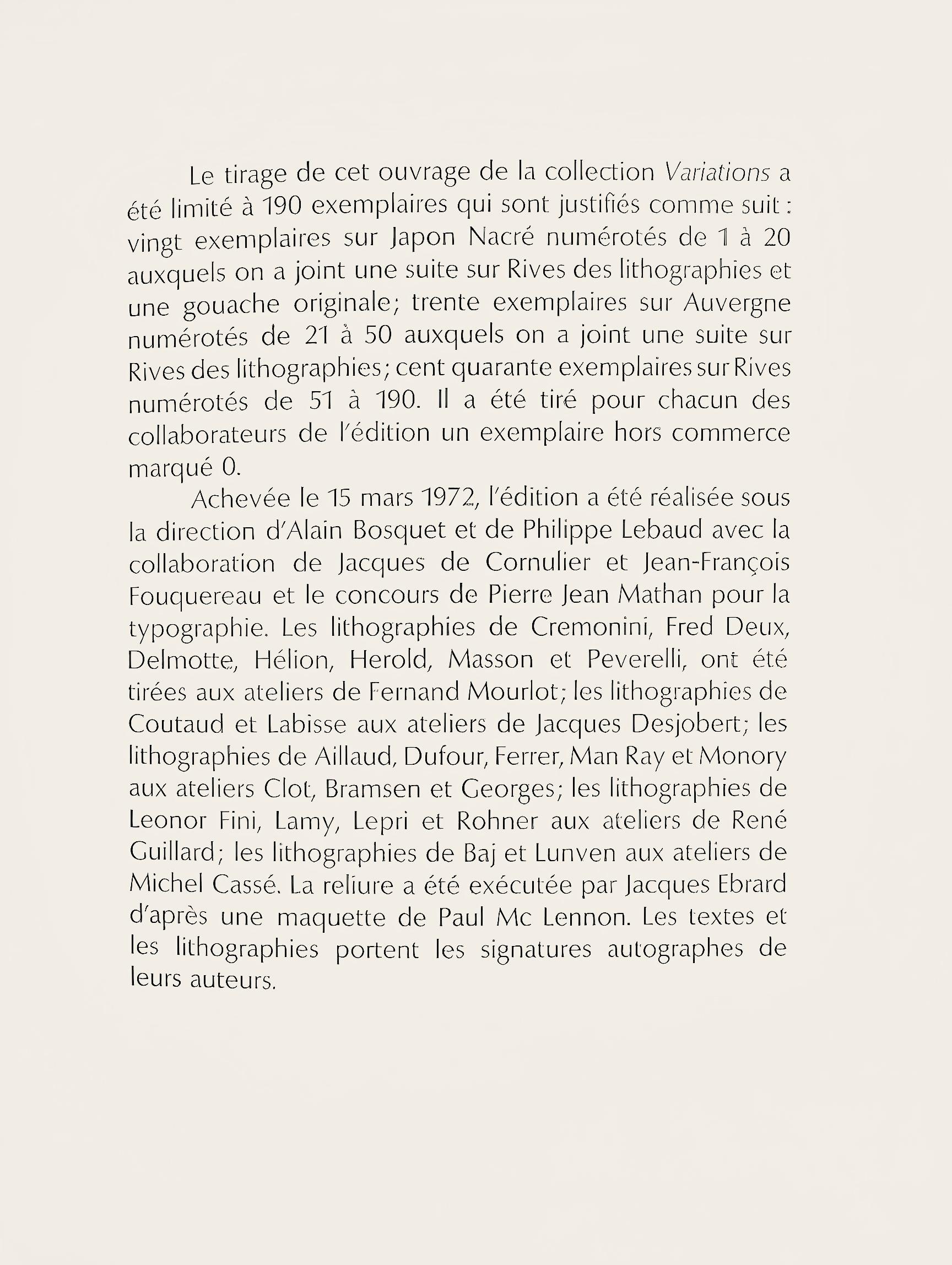 Composición, Variaciones sobre el imaginario, François Lunven en venta 2