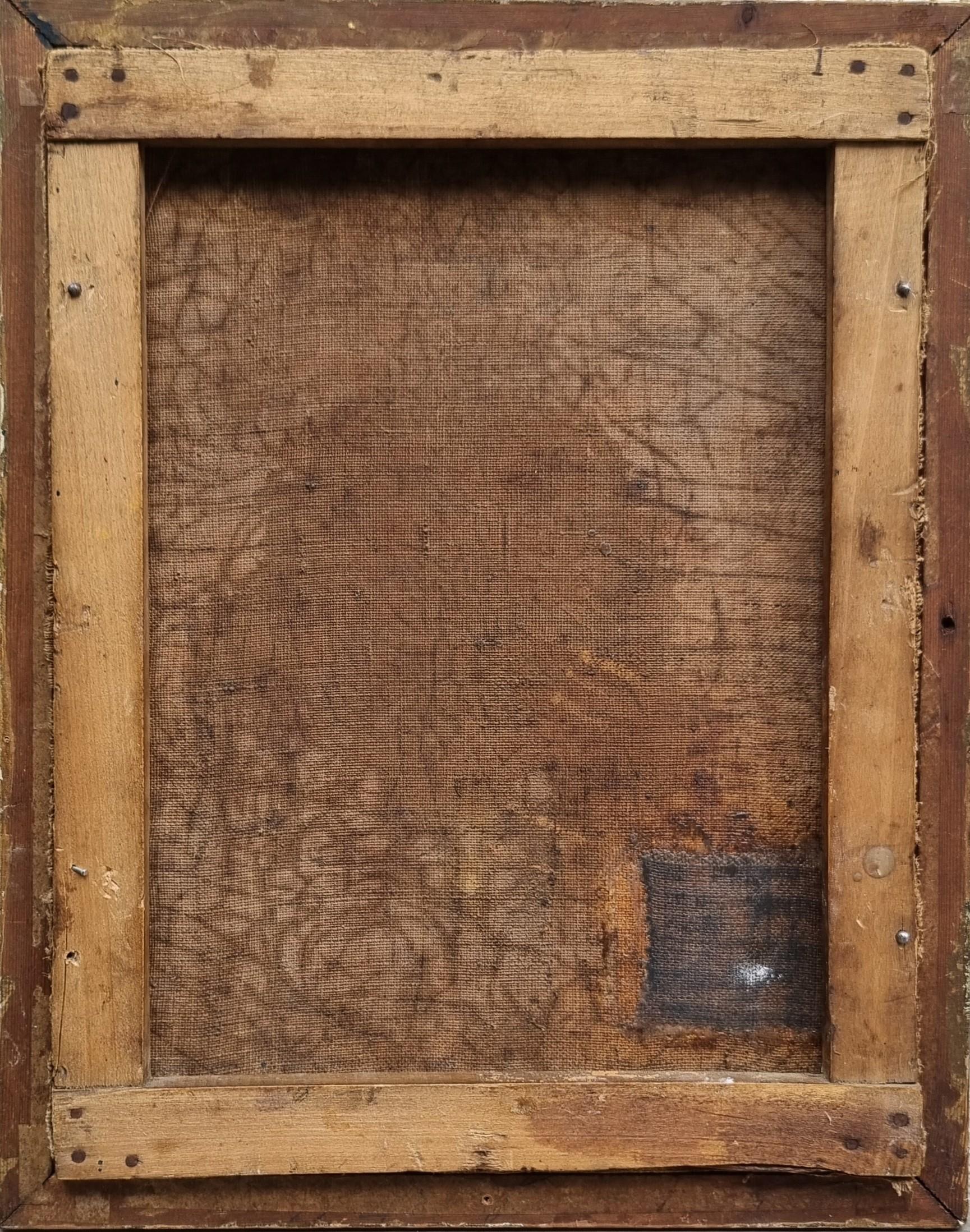 Tableau français Troubadour Intérieur Couvent Nonnes milieu 19ème en vente 5