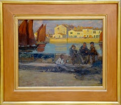 Le port de la Chaume. Oil on canvas, 33x41 cm