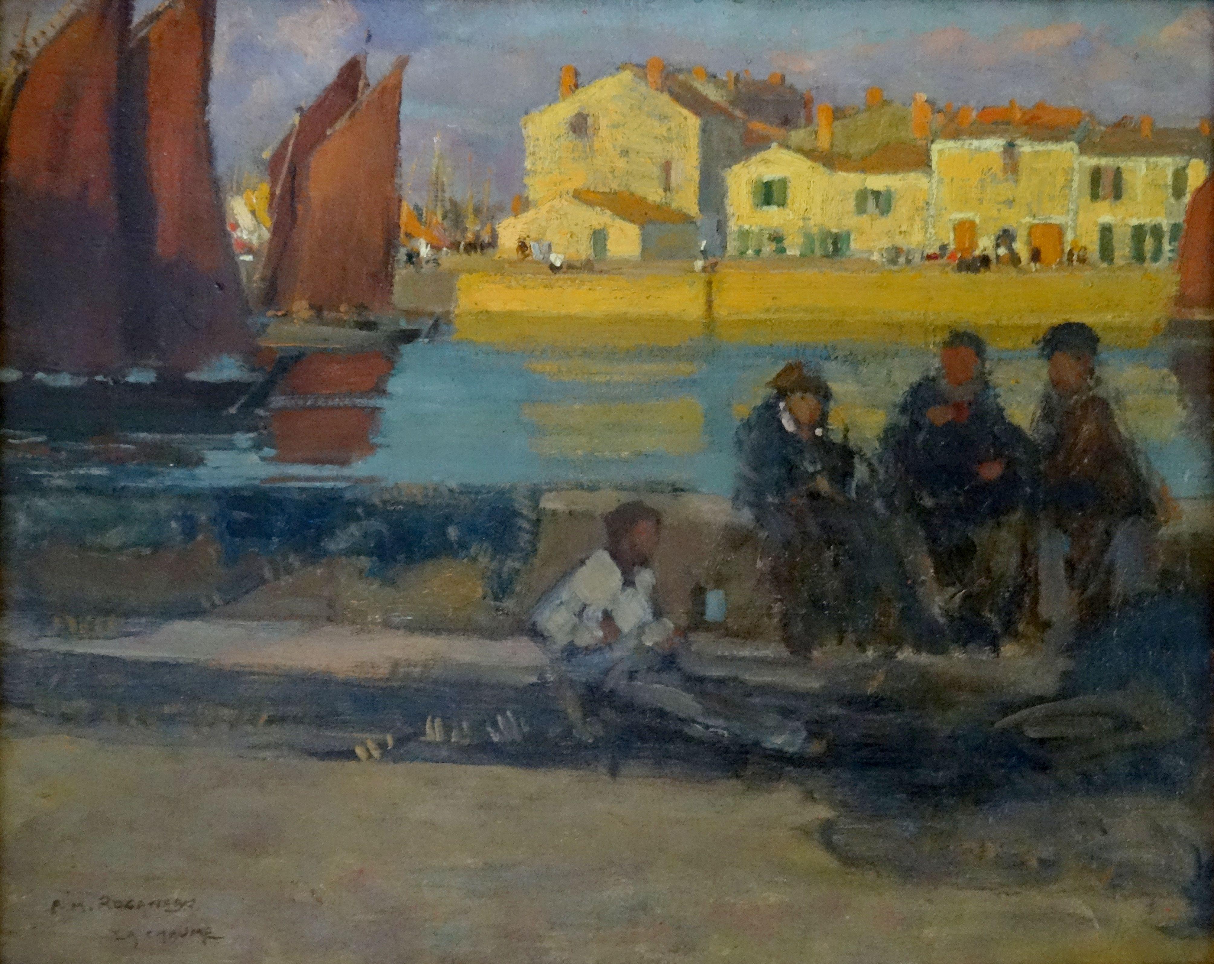 Le port de la Chaume. Oil on canvas, 33x41 cm