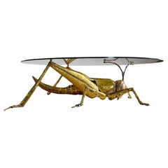 Francois Melin Brutalist Grasshopper Table, 1970