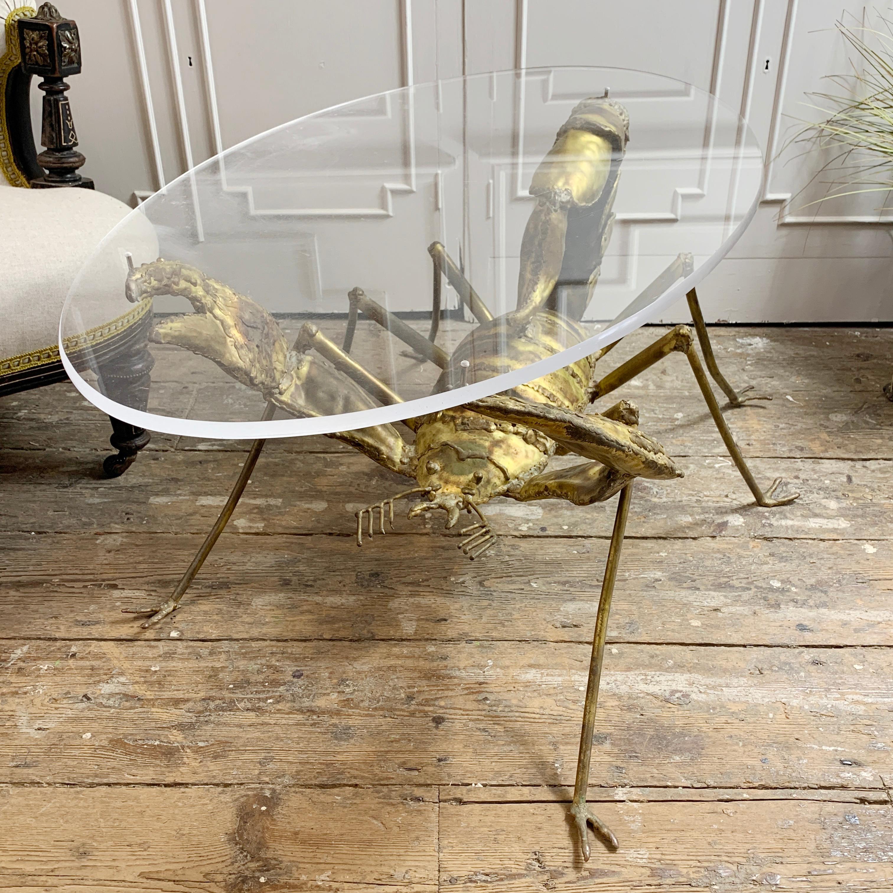 Hand-Crafted Francois Melin Brutalist Scorpion Table, 1970