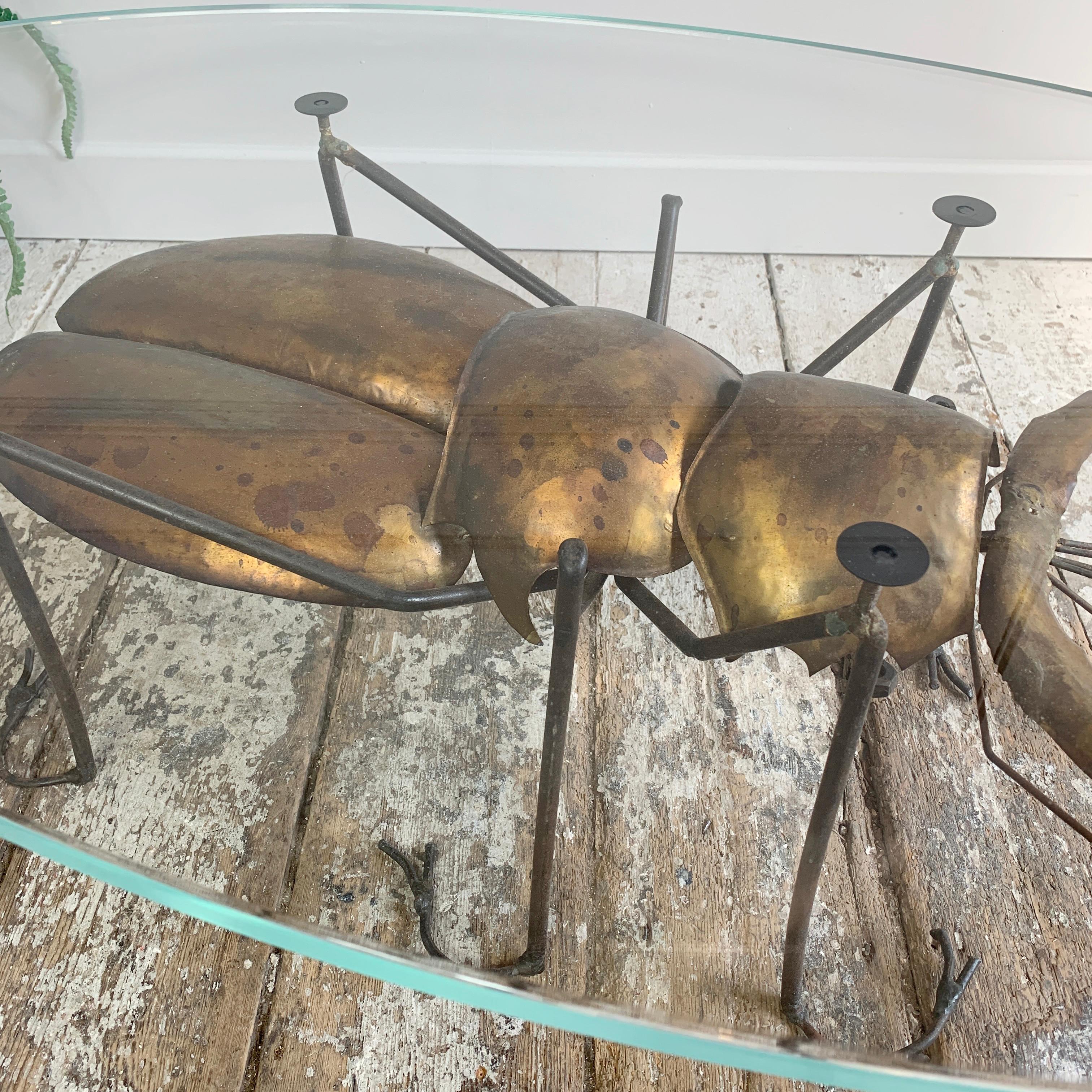 Francois Melin Stag Beetle Table, 1970 In Good Condition In Hastings, GB