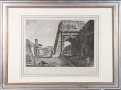 Francois Morel (c.1768-c.1840) - Early 19th Century Engraving, Veduta dell'arco 