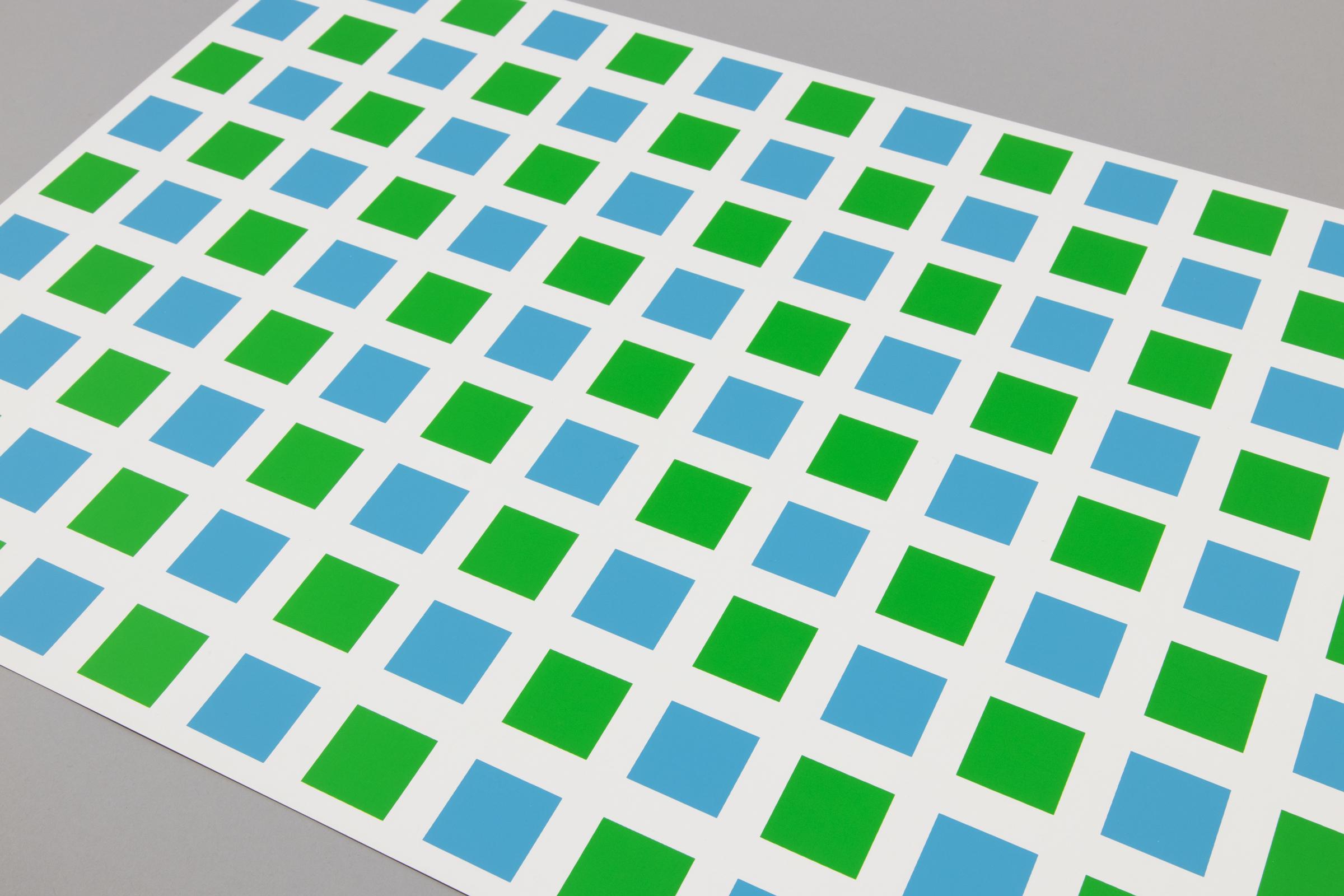 François Morellet, Sans titre - 1972, Impression signée, Abstraction géométrique, Op Art - Painting de Francois Morellet