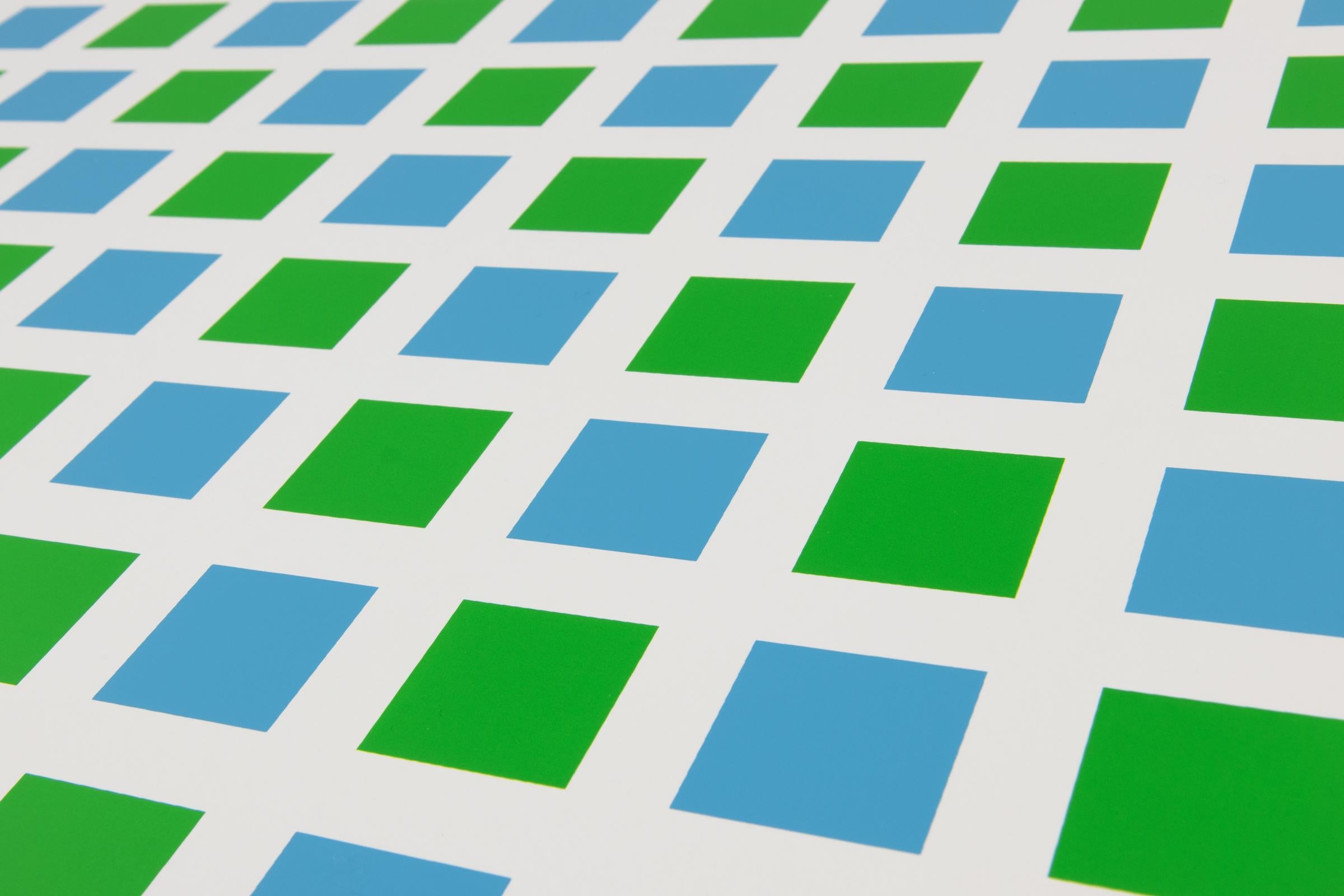 François Morellet (francese, 1926-2016)
Senza titolo (da 6. Kölner Kunstmarkt 72), 1972
Mezzo: Serigrafia su carta
Edizione di 180 esemplari: firmati a mano
Dimensioni: 45 x 65 cm
Condizioni: Eccellente