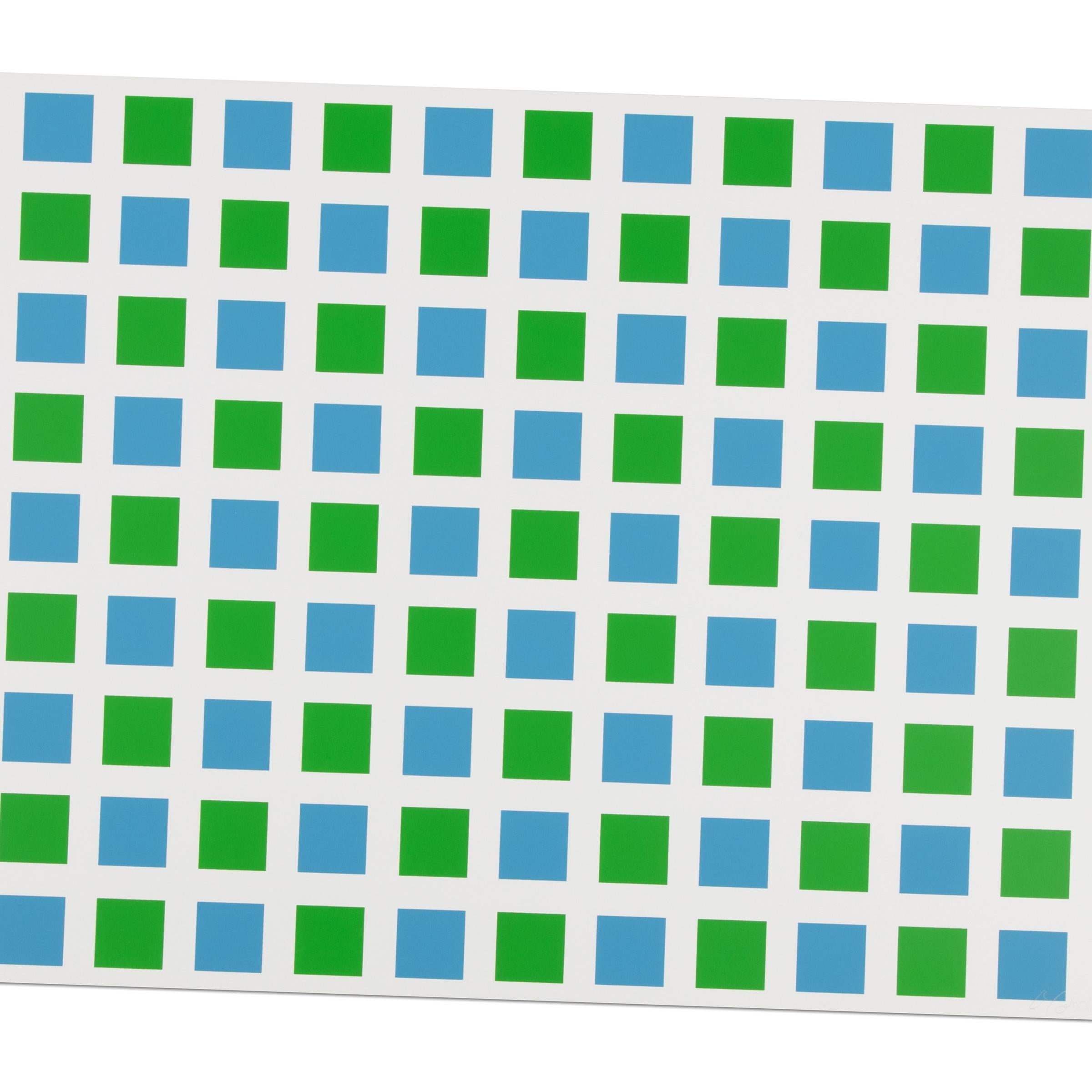 François Morellet (français, 1926-2016)
Sans titre (tiré de 6. Kölner Kunstmarkt 72), 1972
Médium : Sérigraphie sur papier
Édition de 180 : signée à la main
Dimensions : 45 x 65 cm
Condit : Excellent