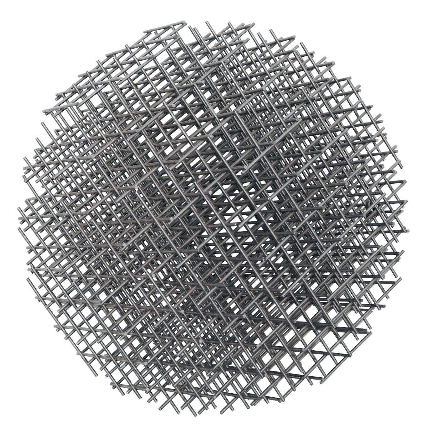 Francois Morellet Abstract Sculpture - SPHERE-TRAME (SCULPTURE)