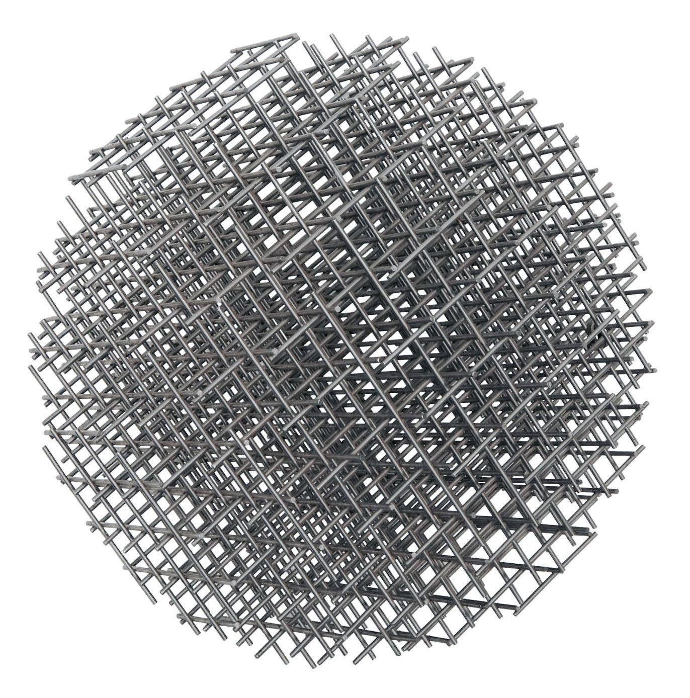 Abstract Sculpture di Francois Morellet - SFERA-TRAME (SCULTURA)