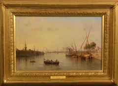 'Vue prise du Pont de Zagazig a Damiette' , Nile Delta , Egypt
