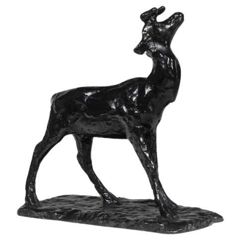 François Pompon. “Cerf Bramant”, bronze, 2006 print.