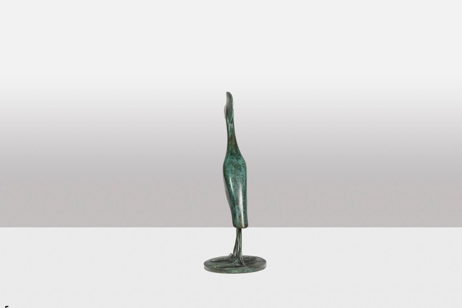 François Pompon. Grue Couronnée en marche, Bronze, Druck 2006. im Angebot 6