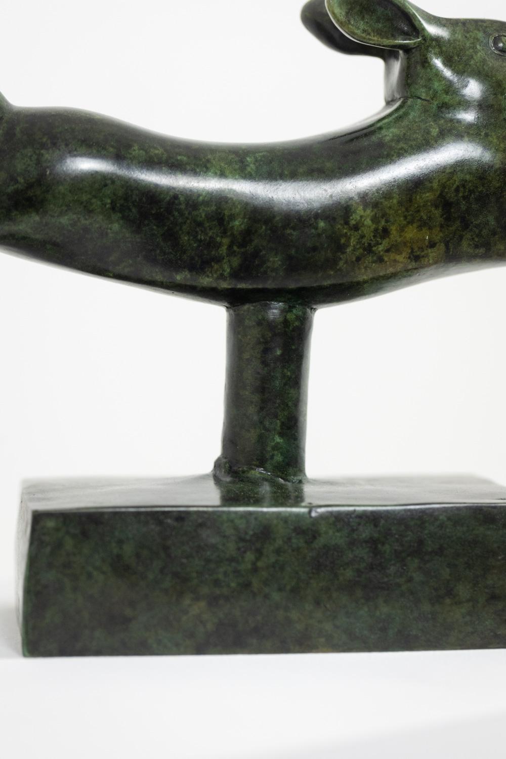 François Pompon. Lapin courant, bronze, 2006 impression 4