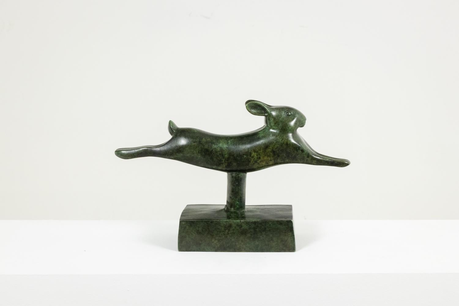 François Pompon. Lapin courant, bronze, 2006 impression Excellent état à Saint-Ouen, FR