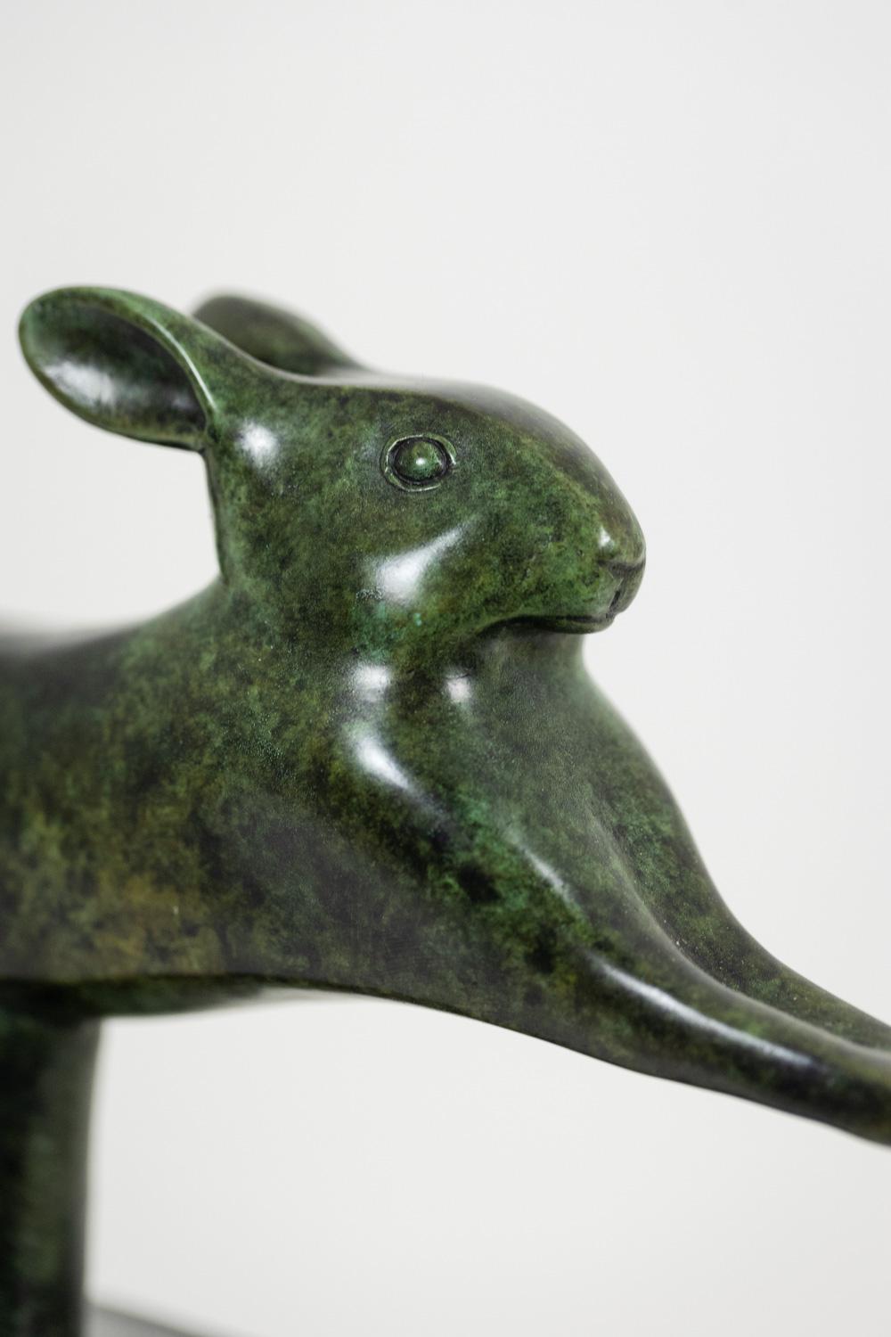 Bronze François Pompon. Lapin courant, bronze, 2006 impression