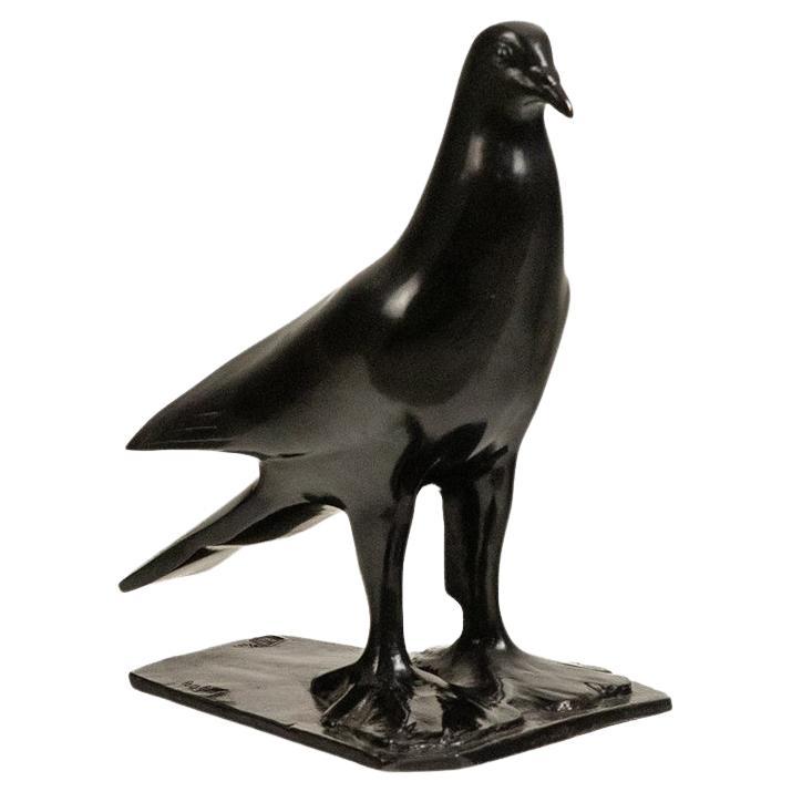 François Pompon, Piccione, scultura in bronzo. Stampa del 2006 in vendita