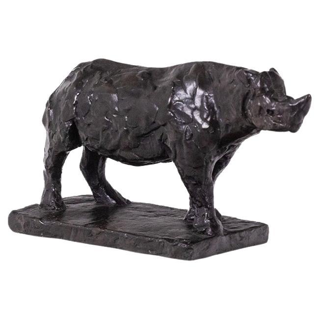 François Pompon. “Rhinoceros”, bronze, 2006 print.