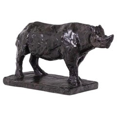 François Pompon. “Rhinoceros”, bronze, 2006 print.