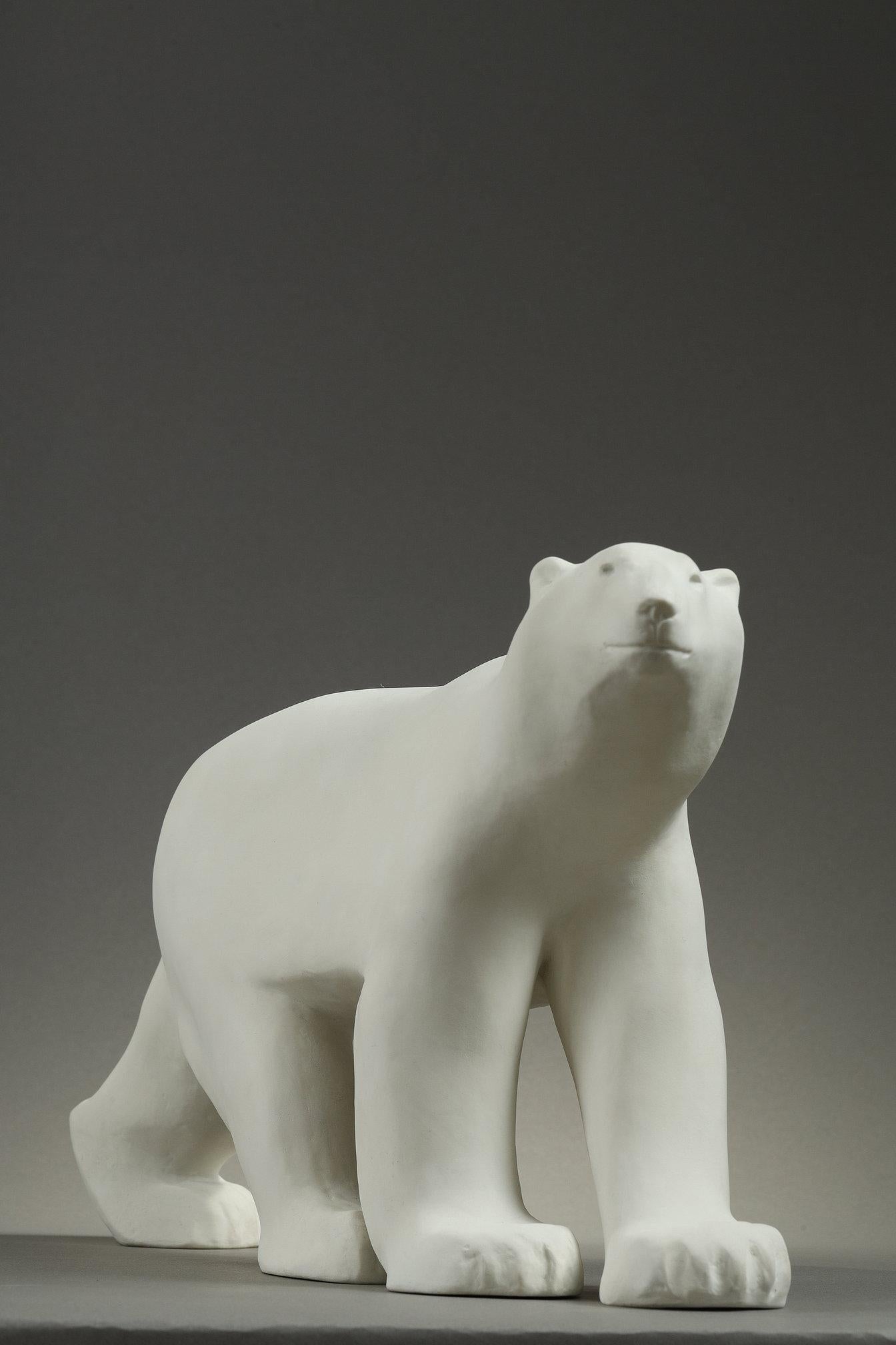 Weißer Bär
von François POMPON (1855-1933)
 
Erstaunliche Originalausgabe Skulptur aus weißem, mattem Porzellan Biskuit.
In der Paste gestempelt 