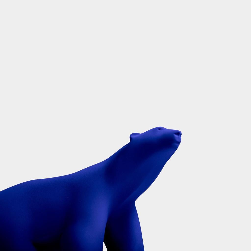 Worldwide Limited Edition Yves Klein, Ours Pompon in resin with IKB pigments   For Sale 1