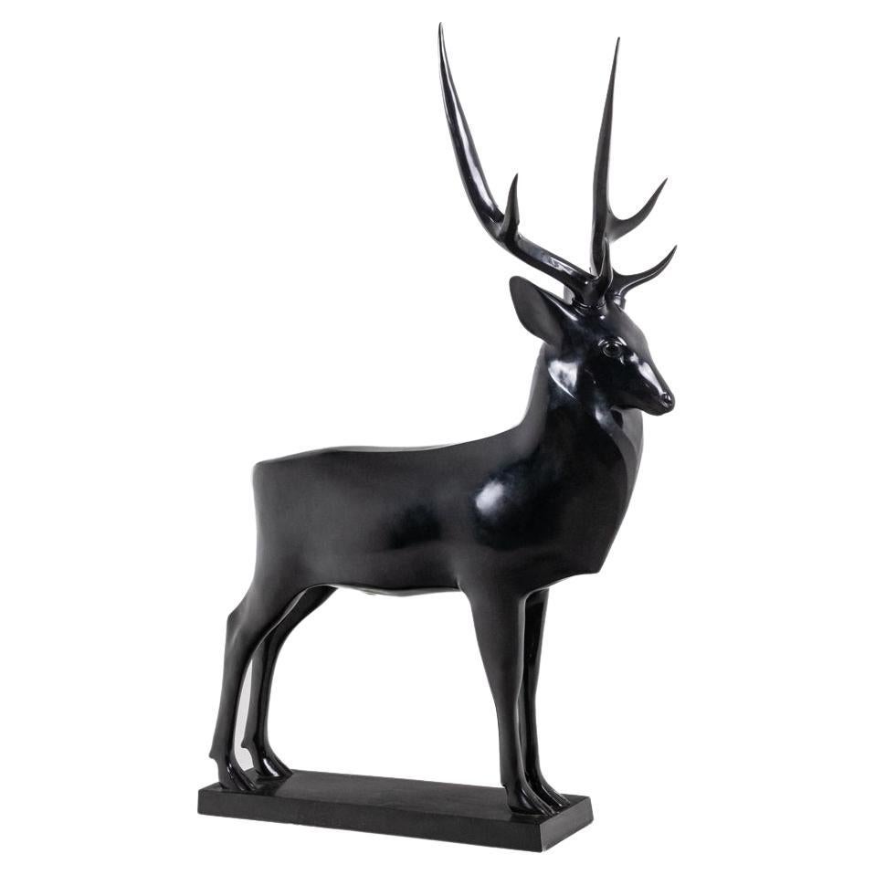 François Pompon. Cerf, sculpture en bronze grandeur nature. Imprimer 2006