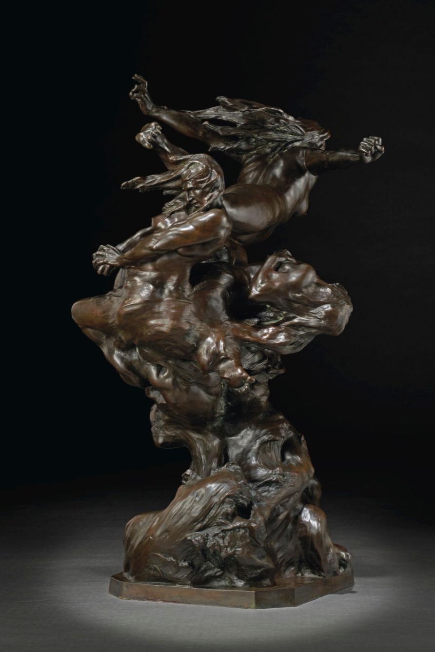 Francois-Raoul Larche Bronze Sculpture La Tempête et les Nuées For Sale 5
