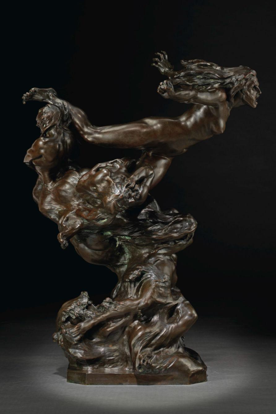 Sculpture en bronze La Tempte et les Nus de Francois-Raoul Larche en vente 4
