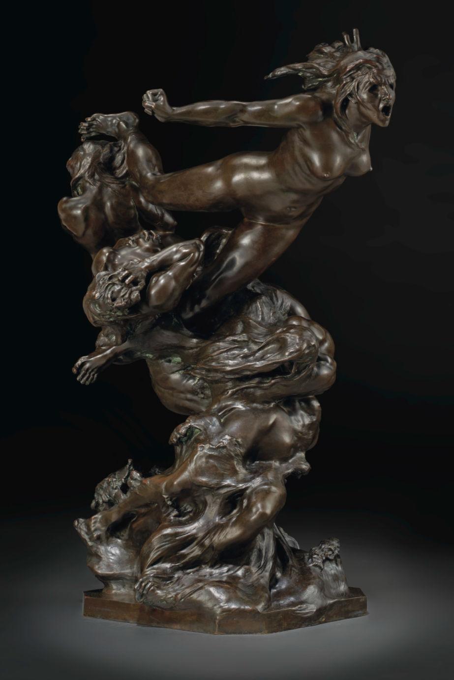Sculpture en bronze La Tempte et les Nus de Francois-Raoul Larche en vente 5