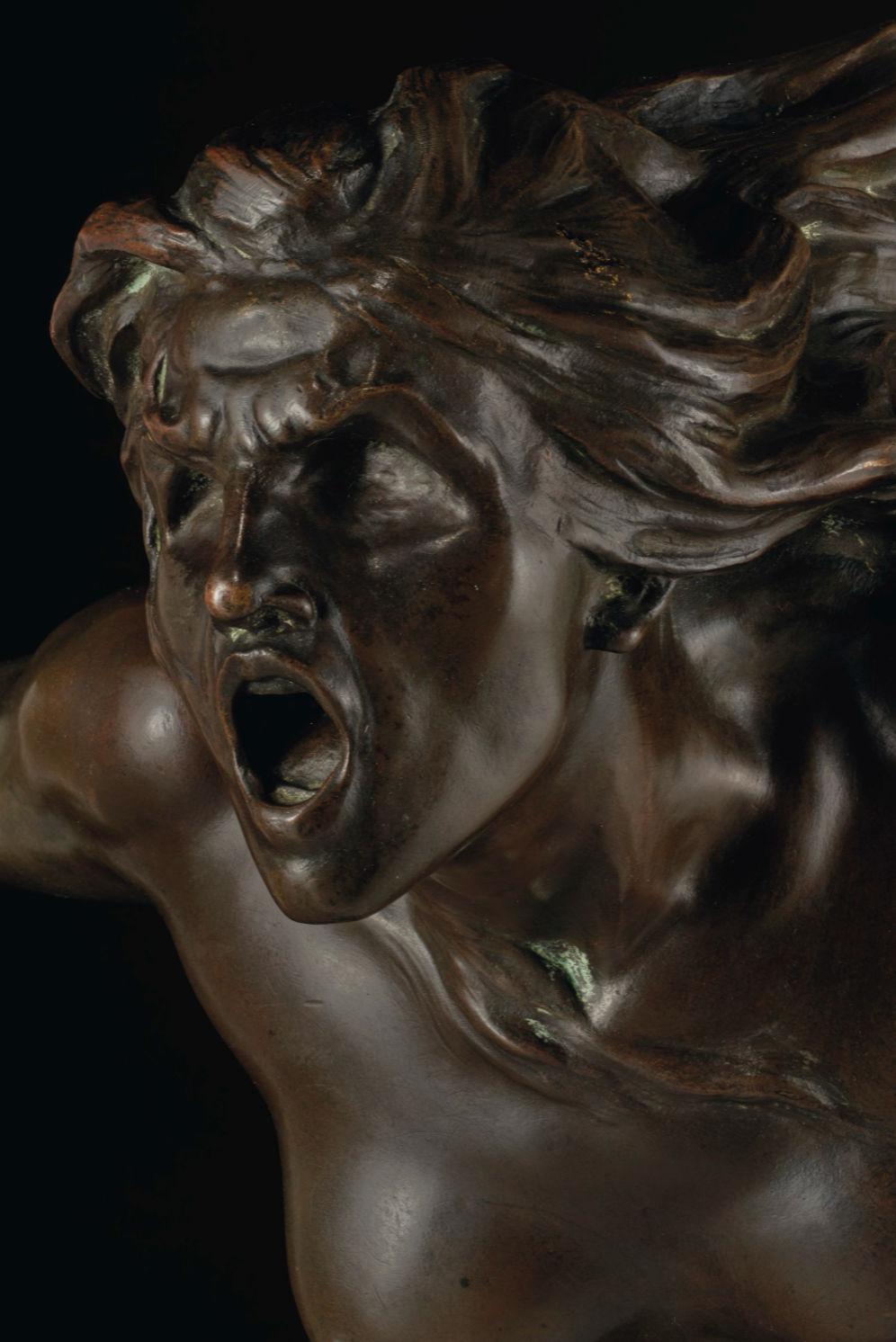 Neoclassical Revival Francois-Raoul Larche Bronze Sculpture La Tempête et les Nuées For Sale
