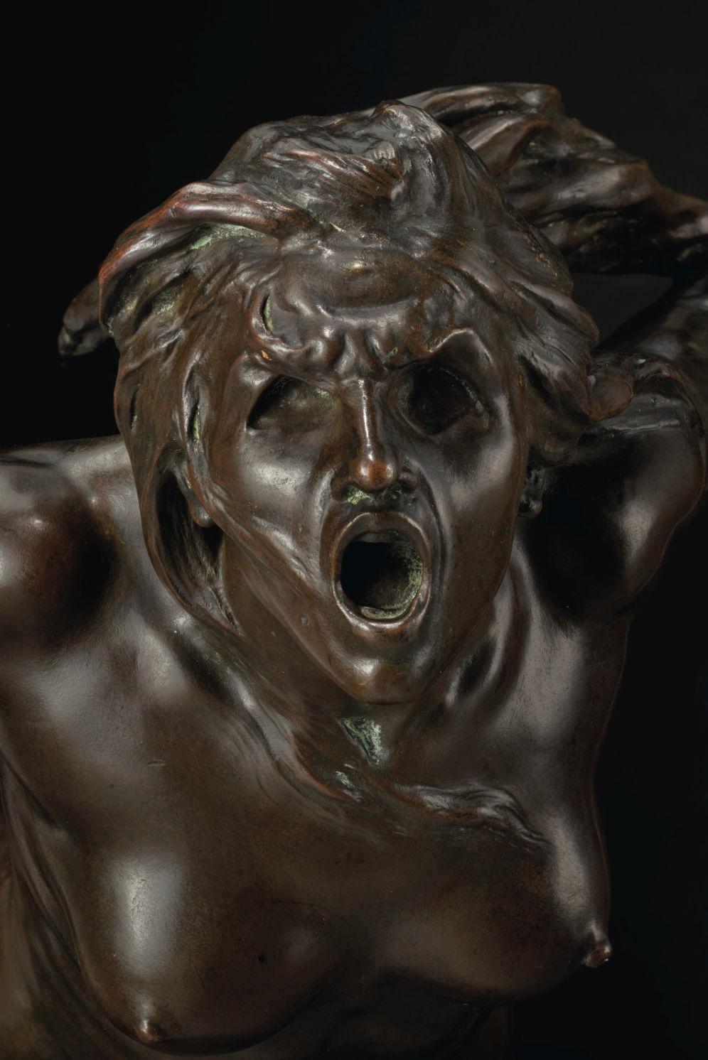 French Francois-Raoul Larche Bronze Sculpture La Tempête et les Nuées For Sale