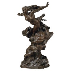 Francois-Raoul Larche Bronze Sculpture La Tempête et les Nuées