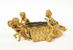 Francois-Raoul Larche 'French' a French Gilt Bronze Table Centerpiece