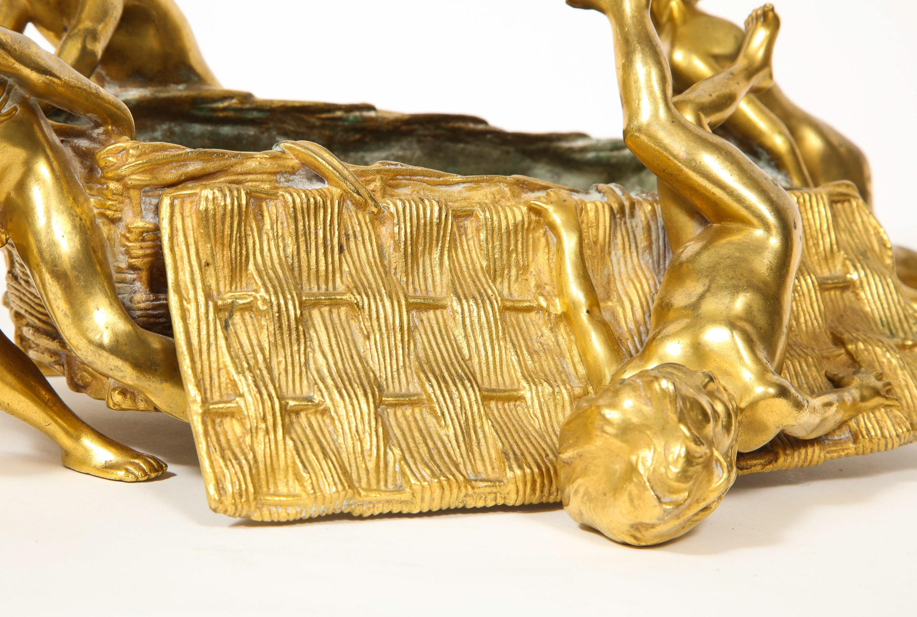 20th Century Francois-Raoul Larche a French Gilt Bronze Table Centerpiece
